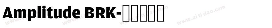Amplitude BRK字体转换